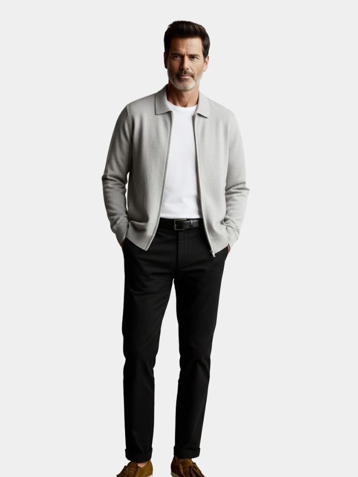 Cashmere Heritage Knit Jacket - Major