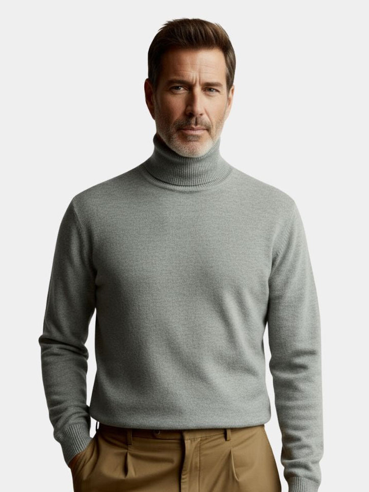 100% Merino Wool Turtleneck Sweater