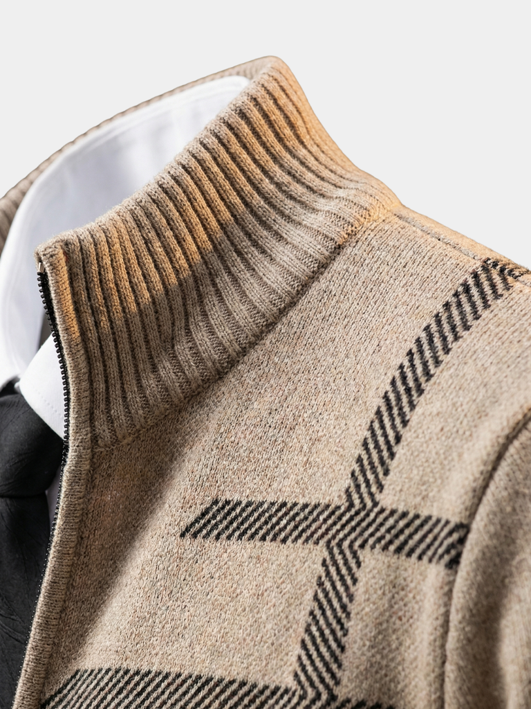 Graphite Symmetry Knit Jacket