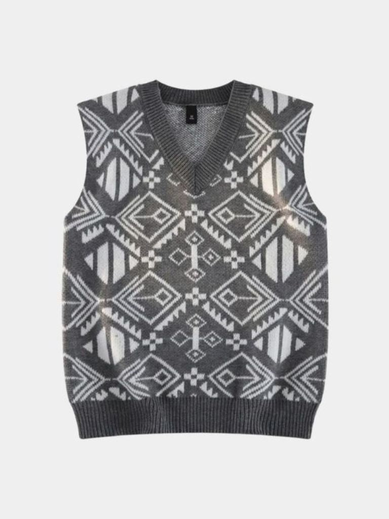 Academic Retro Knit Vest