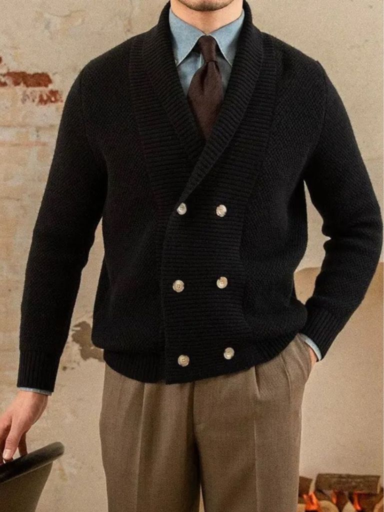 British Elegant Knit Cardigan