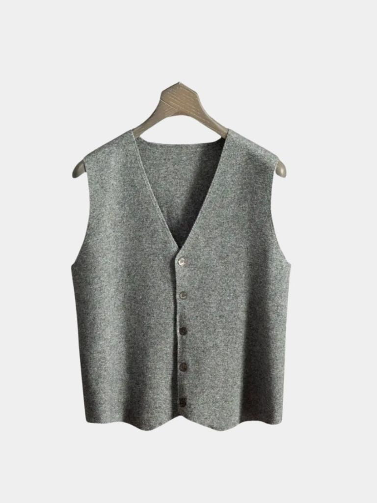 Cashmere Cardigan Vest