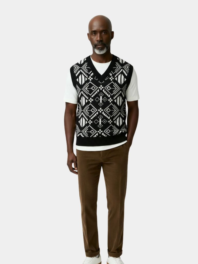 Academic Retro Knit Vest