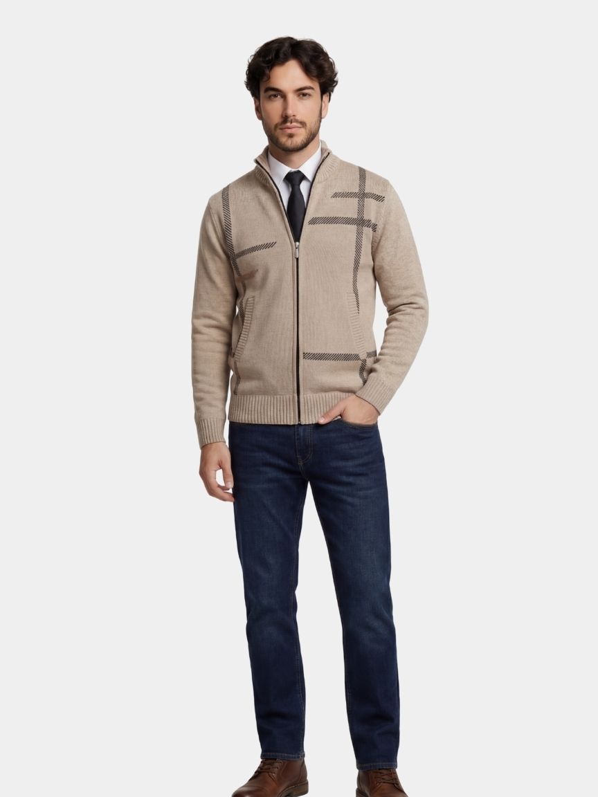 Graphite Symmetry Knit Jacket