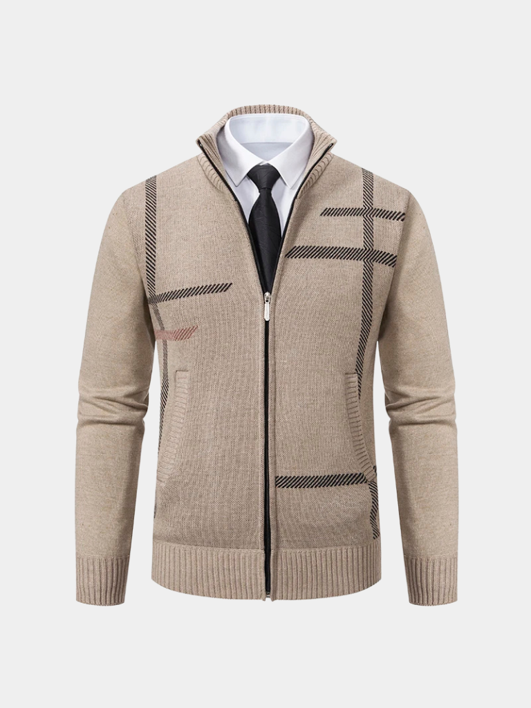 Graphite Symmetry Knit Jacket