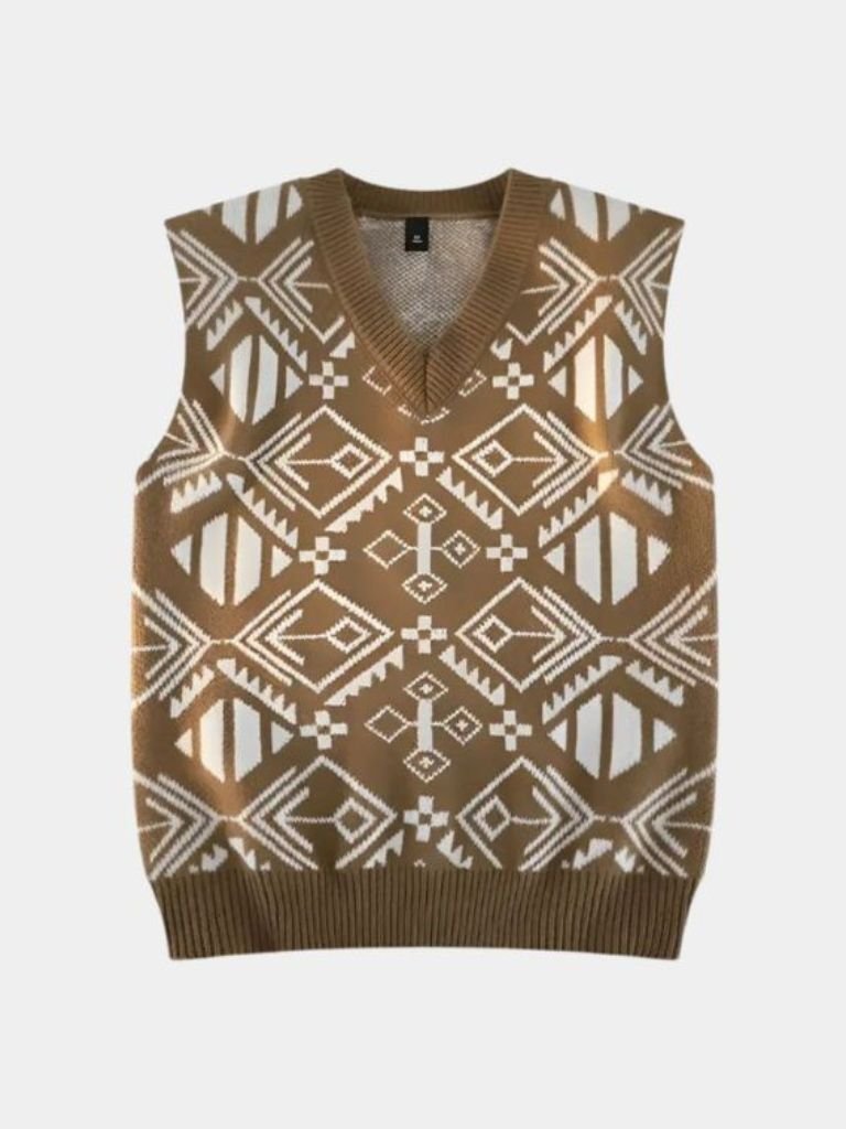 Academic Retro Knit Vest