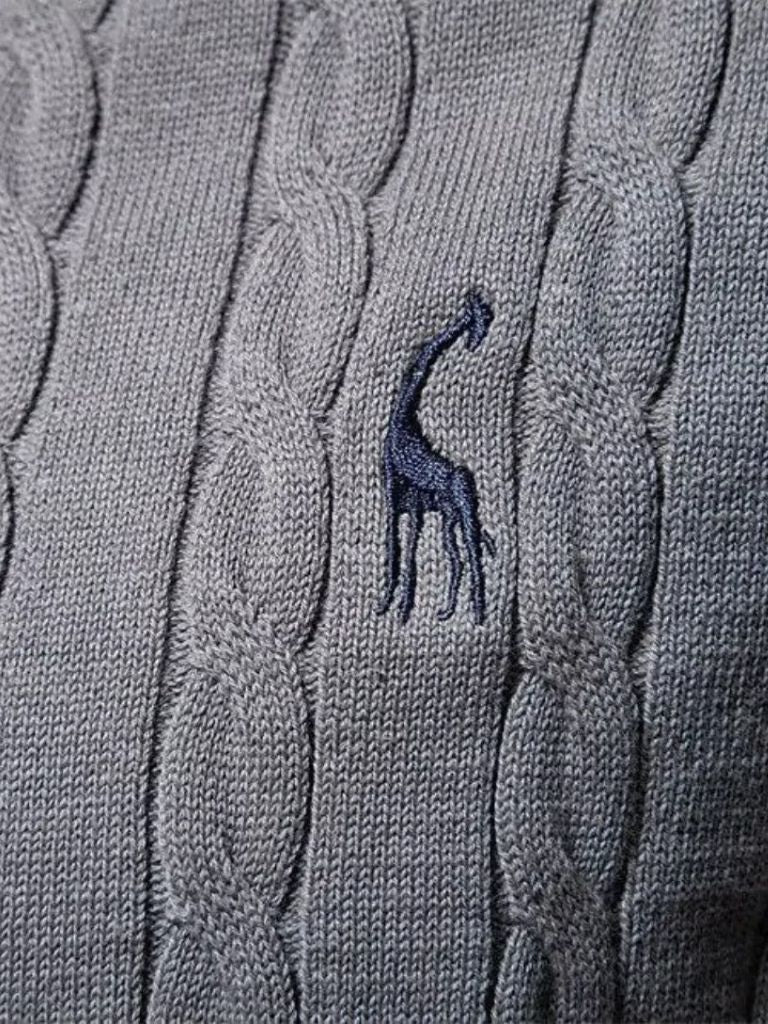 Cotton  Crew Neck Pullover Sweater