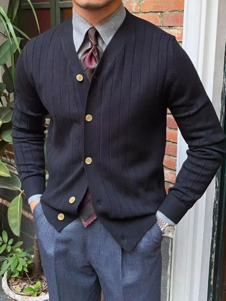 Knit Casual Cardigan - Major